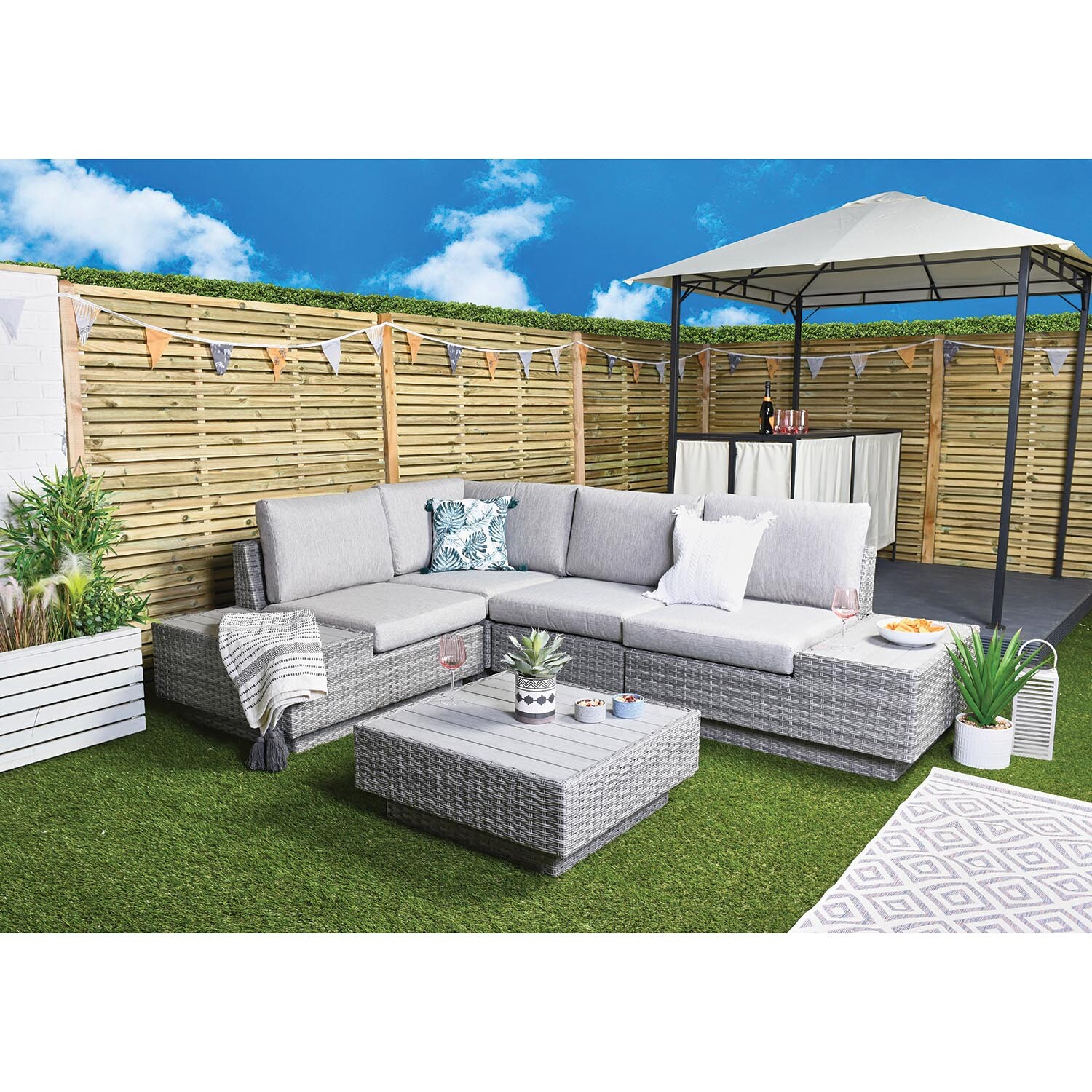 Florida 5 Piece Corner Sofa Set