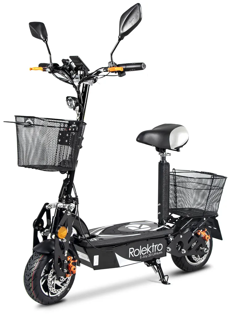 Rolektro, E-Joy electric scooter 20 lithium, black, 36V-20AH battery, 500 watts