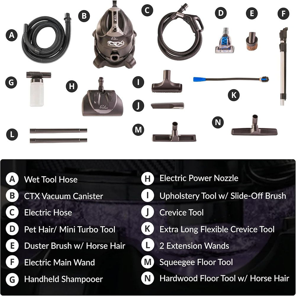 Prolux CTX Canister Vacuum & Air Purifier