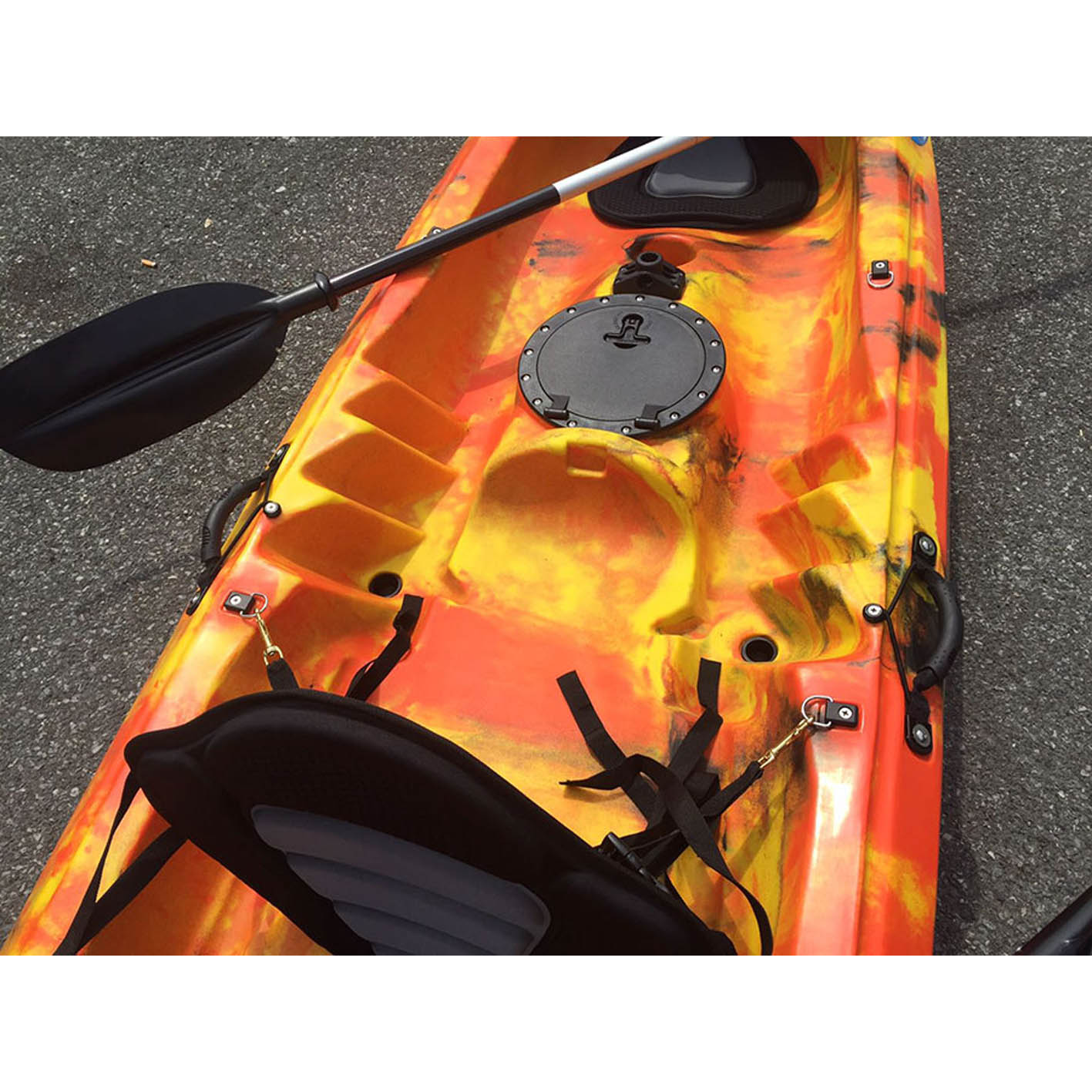 Cyclone 2+1 Family Sit On Kayak Flame Orange