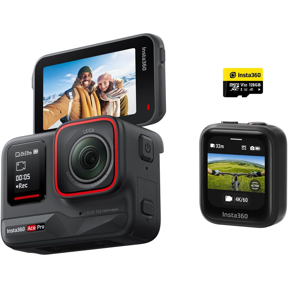 Insta360 Ace Pro GPS Ready Kit - Waterproof Action Camera Designed with Leica