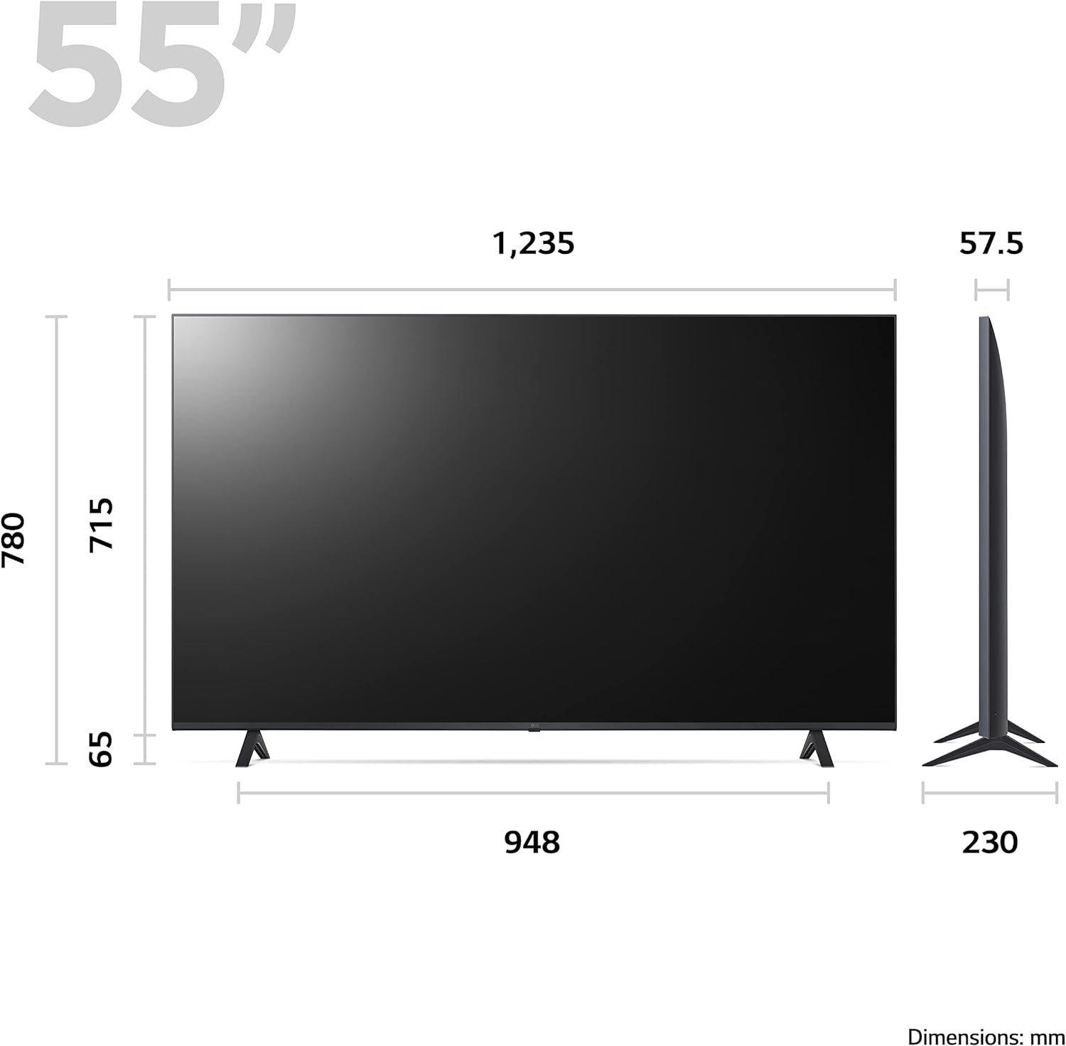 LG LED UR78 55 4K Smart TV, 2023