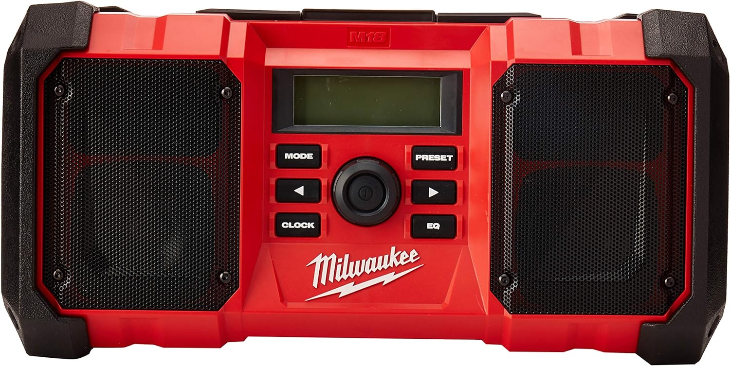 Milwaukee 2890-20 18V Dual Chemistry M18 Jobsite Radio with Shock Absorbing End Caps