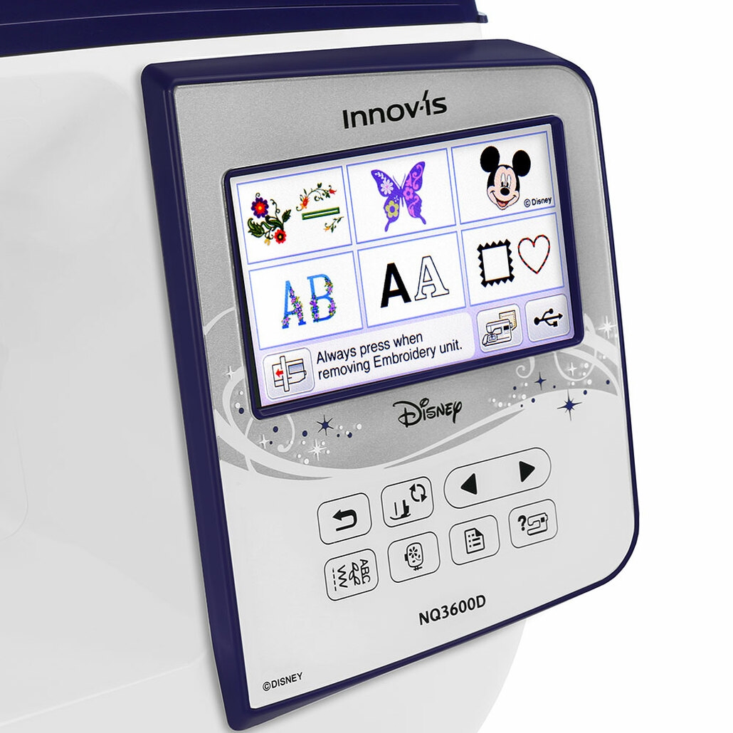 Bro Innov-ís NQ3600D (NQ 3600D) Sewing and Disney Embroidery Machine / Optional Grand Slam Embroidery Package
