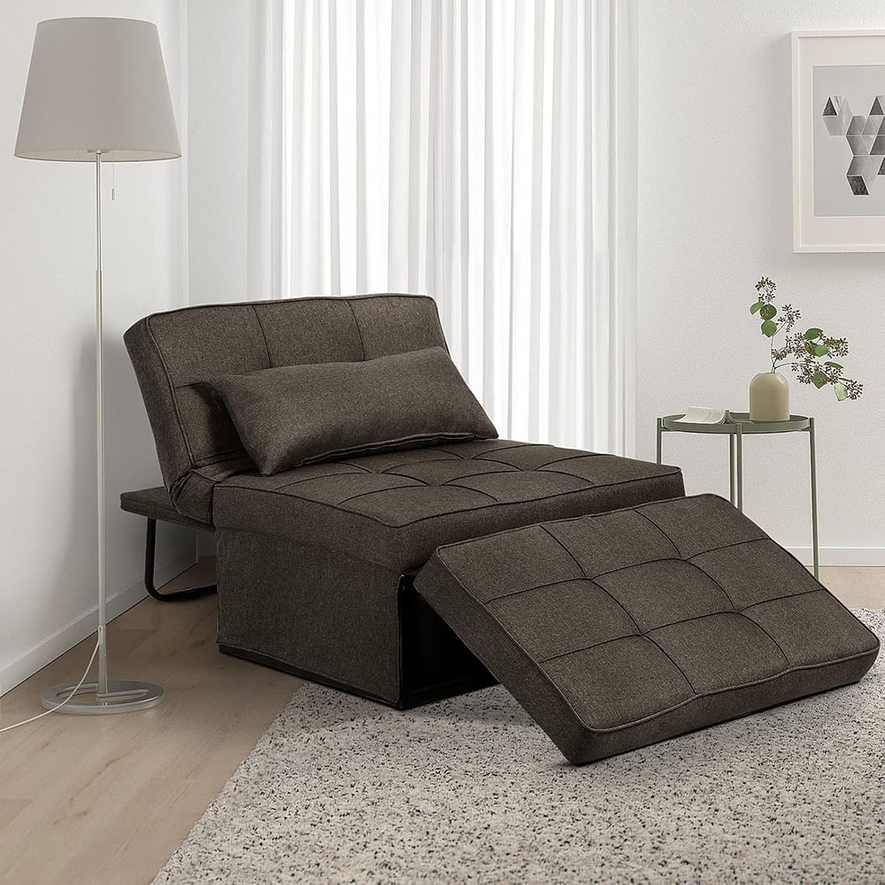 Saemoza Sofa Bed, 4 in 1 Multi Function Folding Ottoman Sleeper Bed