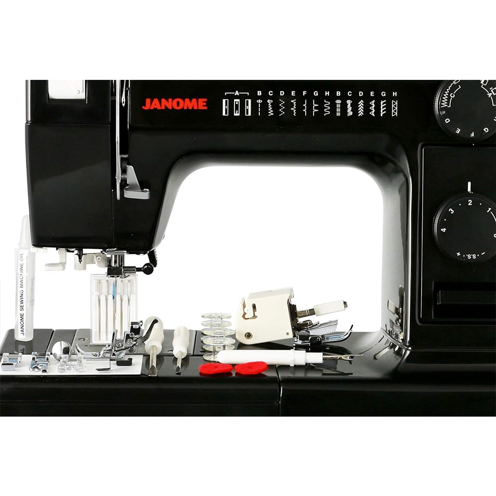 Janome HD1000BE HD1000 Black Edition All Metal Body Sewing Machine