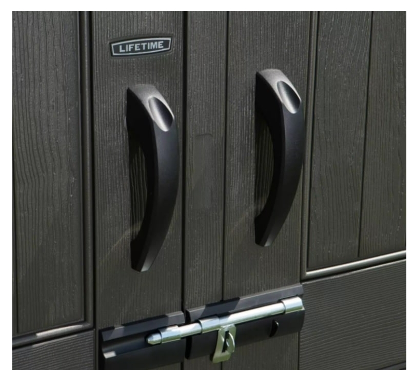 LIFETIME  7 X 9.5 GREY ROUGH CUT PLASTIC SHED