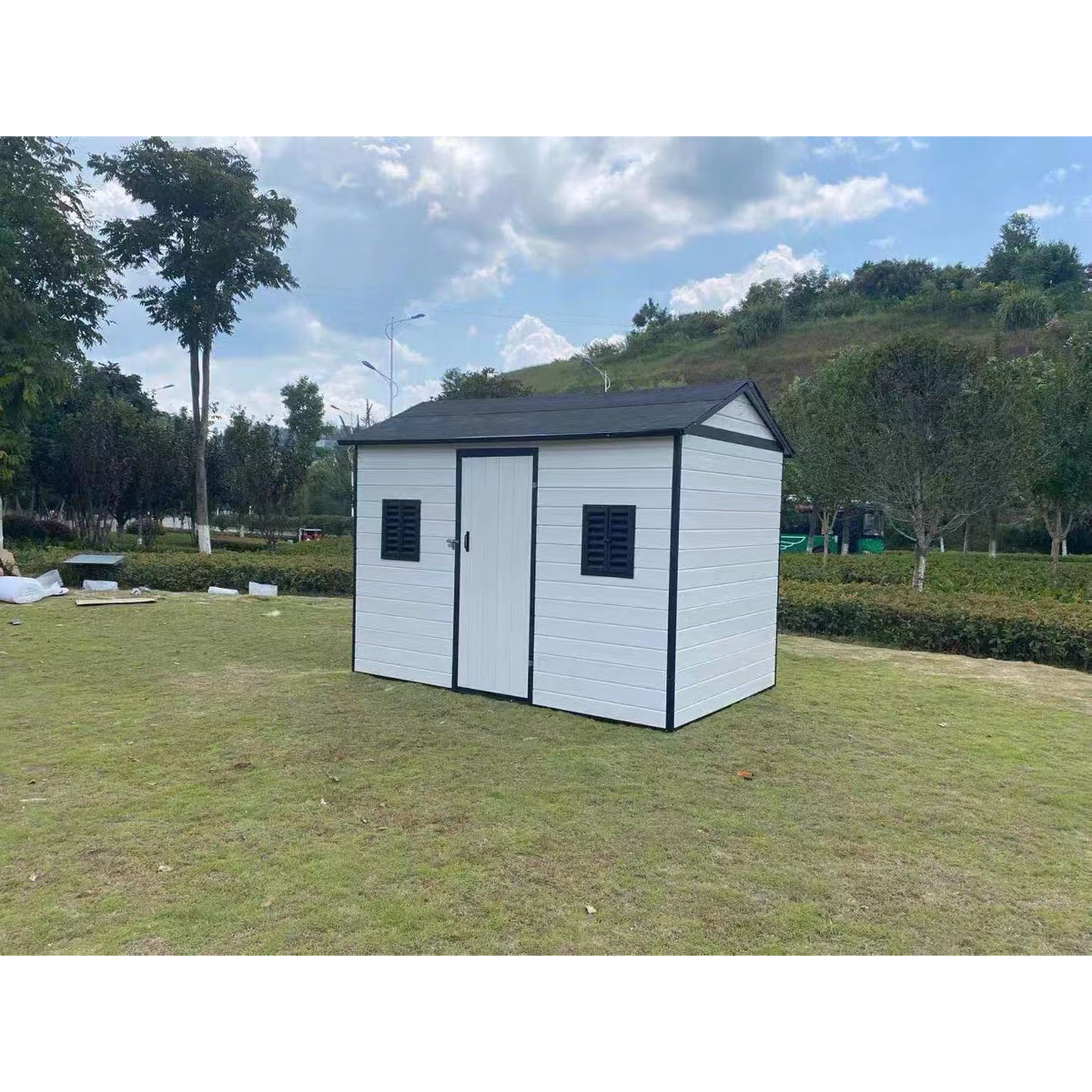 【Storage Shed】Outdoor storage room assembly simple mobile mobile outdoor tool room