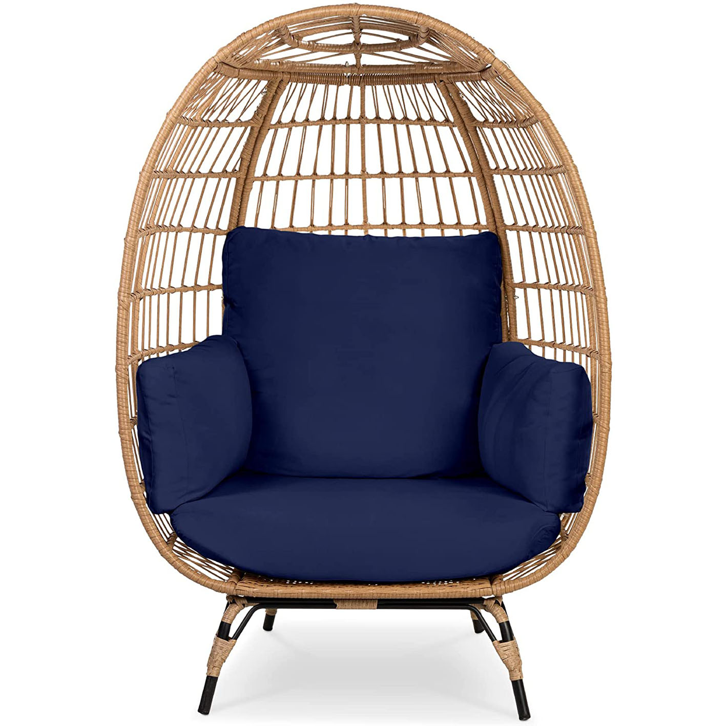 Wicker Egg Chair Oversized Indoor Outdoor Patio Lounger
