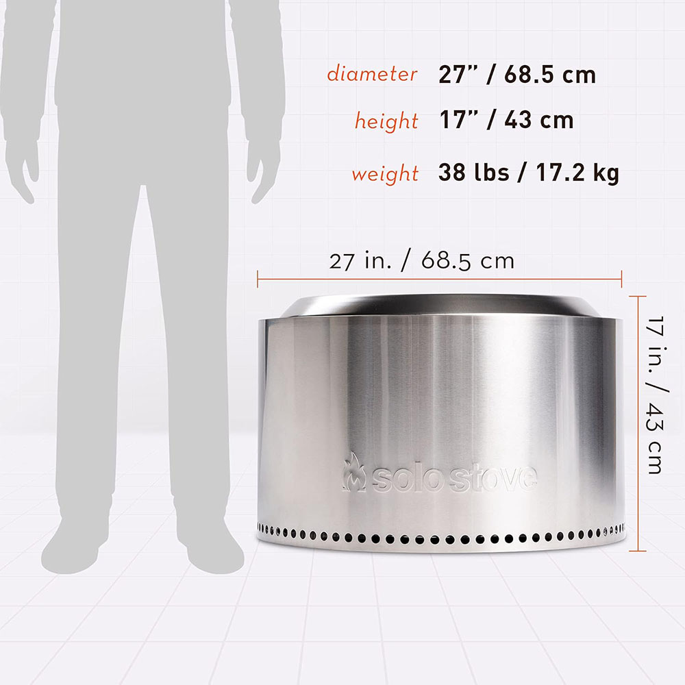 Solo Stove Yukon 2.0, 27 Inch Smokeless Fire Pit