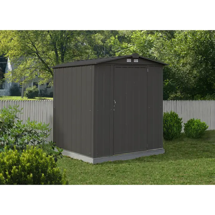 【Storage Shed】6 ft. W x 5 ft. D Metal Storage Shed
